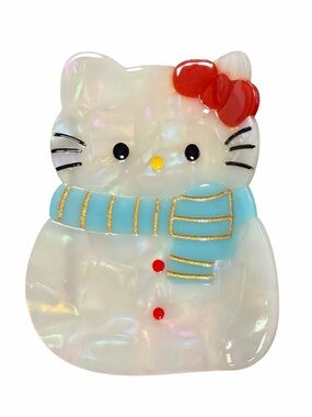 Hello Kitty with Scarf Hair Clip New